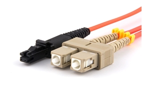 Picture of 3 m Multimode Duplex Fiber Optic Patch Cable (62.5/125) - MTRJ to SC