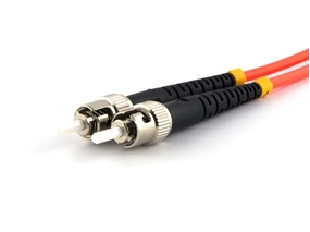Picture of 1 m Multimode Duplex Fiber Optic Patch Cable (50/125) - ST to ST