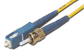 Picture of 5 m Singlemode Simplex Fiber Optic Patch Cable (9/125) - SC to ST