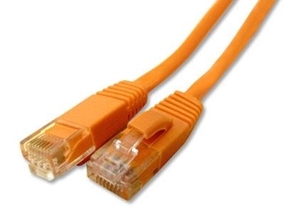 Picture of Orange Booted CAT6 Network Patch Cable - 5 ft