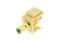 Picture of Feed Through Keystone Jack - RCA (Component / Composite) - Ivory - Color Coded Green