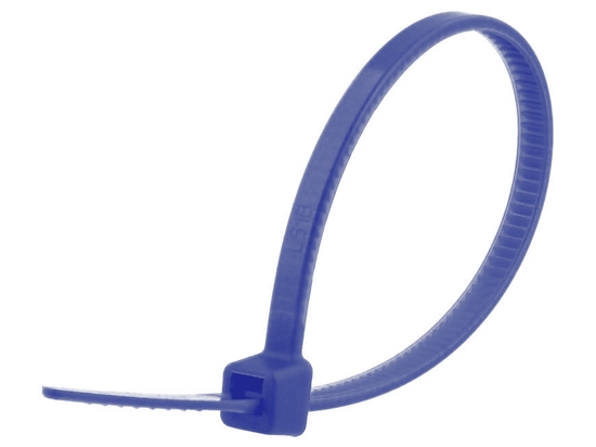 4 Inch Blue Miniature Nylon Cable Tie - 500 Pack at Cables N More